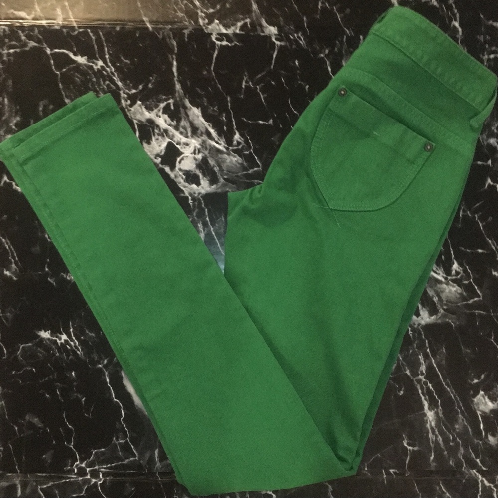 NWT Green Skinny Jeans
